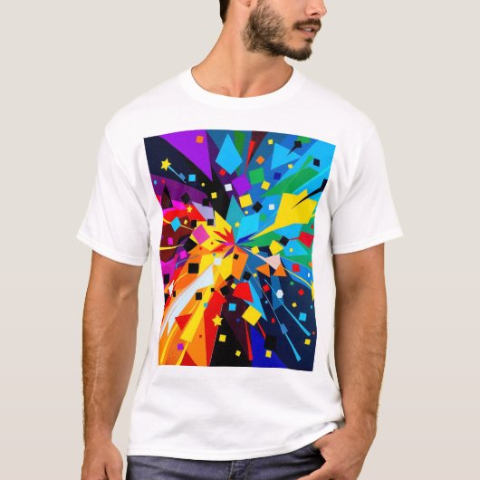 "Abstract Geometry" T-Shirt (Voorkant)
