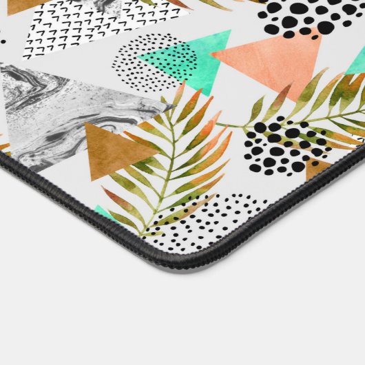 Abstract geotropisch bladpatroon bureaumat (Hoek)