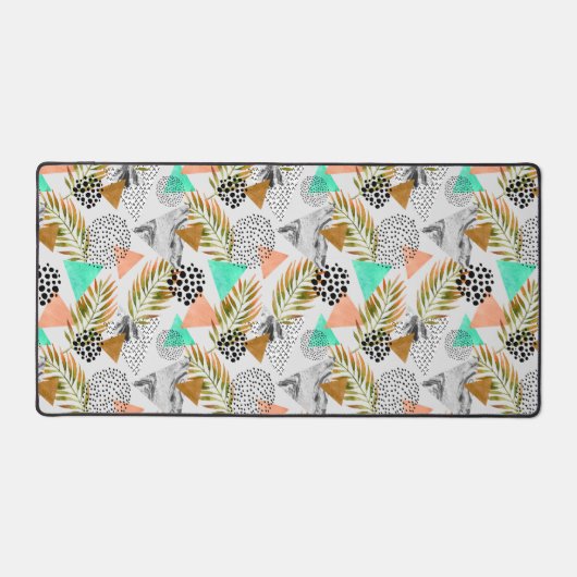 Abstract geotropisch bladpatroon bureaumat (Voorkant)