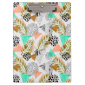 Abstract geotropisch bladpatroon klembord (Voorkant)