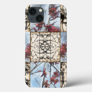 Abstract gepanelde afschildering met schuifwerk Case-Mate iPhone case