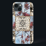 Abstract gepanelde afschildering met schuifwerk Case-Mate iPhone case<br><div class="desc">Een abstract schilderij in panelvorm van Jennifer Goldberger. Een wonderlijk complex stuk,  geen twee panelen zijn precies hetzelfde. Als je op zoek bent naar een geweldig cadeau,  kijk dan niet verder!</div>