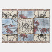 Abstract gepanelde afschildering met schuifwerk deken (Voorkant)