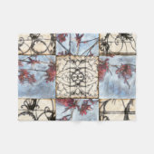 Abstract gepanelde afschildering met schuifwerk fleece deken (Voorkant (Horizontaal))