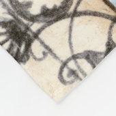 Abstract gepanelde afschildering met schuifwerk fleece deken (Hoek)