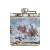 Abstract gepanelde afschildering met schuifwerk heupfles (Achterkant)