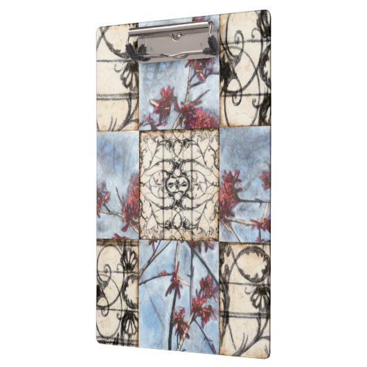 Abstract gepanelde afschildering met schuifwerk klembord (Links)