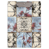 Abstract gepanelde afschildering met schuifwerk klembord (Voorkant)