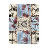 Abstract gepanelde afschildering met schuifwerk magneet (Verticaal)