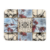 Abstract gepanelde afschildering met schuifwerk magneet (Horizontaal)