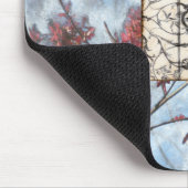 Abstract gepanelde afschildering met schuifwerk muismat (Hoek)