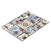 Abstract gepanelde afschildering met schuifwerk notitieboek (Linkerzijde)