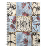 Abstract gepanelde afschildering met schuifwerk notitieboek (Voorkant)