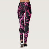 Abstract gepatterd leggings (Achterkant)
