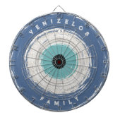 Abstract gepersonaliseerd dartbord (Voorkant)