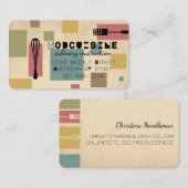 Abstract gereedschap voor het koken van keukenchef visitekaartje (Voorkant / Achterkant)