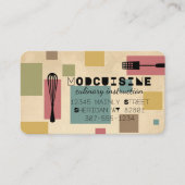 Abstract gereedschap voor het koken van keukenchef visitekaartje (Voorkant)