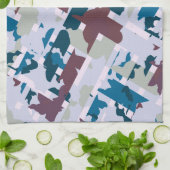 Abstract geruite vormgeving 1 theedoek (Gevouwen)