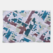 Abstract geruite vormgeving 1 theedoek (Horizontaal)