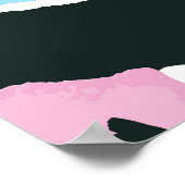 Abstract gescheurd papier, retro collage. poster (Hoek)