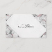 abstract geschilderd cirkelpatroon visitekaartje (Achterkant)