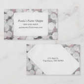 abstract geschilderd cirkelpatroon visitekaartje (Voorkant / Achterkant)