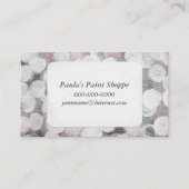 abstract geschilderd cirkelpatroon visitekaartje (Voorkant)