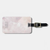 Abstract geschilderd | Elegant minimalist Blush Bagagelabel (Voorkant horizontaal)