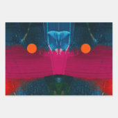 Abstract geschilderd kunst inpakpapier (Voorkant 3)