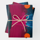 Abstract geschilderd kunst inpakpapier (In situ)