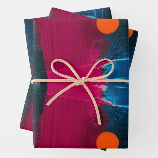 Abstract geschilderd kunst inpakpapier (In situ)