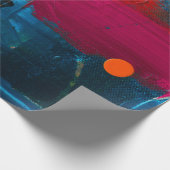 Abstract geschilderd kunstcadeau inpakpapier (Hoek)