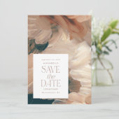 Abstract geschilderd modern blauwgroen crème terra kaart (Staand voorkant)