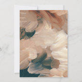 Abstract geschilderd modern blauwgroen terracotta- kaart (Achterkant)