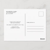 Abstract geschilderd Modern Sage Green Save the Da Briefkaart (Achterkant)