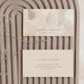 Abstract geschilderd | Neutraal eutraal minimalist Visitekaartje