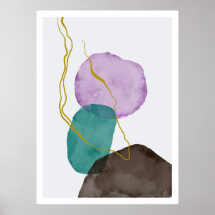 Abstract geschilderd poster