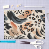 Abstract geschilderde exotische dierenprint luipaa tissuepapier (Craft)