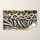 Abstract geschilderde gemengde wilde dierenprint bad handdoek (Handdoek)