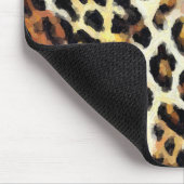 Abstract geschilderde gemengde wilde dierenprint muismat (Hoek)