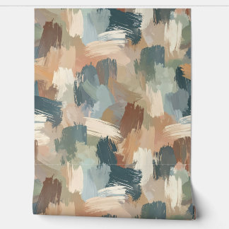 Abstract geschilderde muur behang