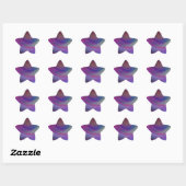 Abstract Gesimuleerde Metalen Verf Ster Sticker (Vel)