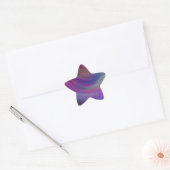 Abstract Gesimuleerde Metalen Verf Ster Sticker (Envelop)