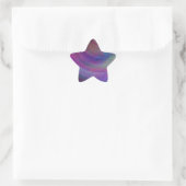 Abstract Gesimuleerde Metalen Verf Ster Sticker (Tas)