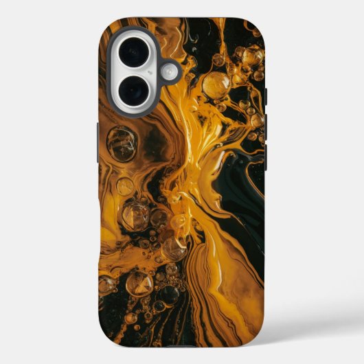 Abstract Gesmolten Goud Case-Mate iPhone Case (Achterkant)