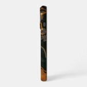 Abstract Gesmolten Goud iPhone 16 Hoesje (Linkerkant)