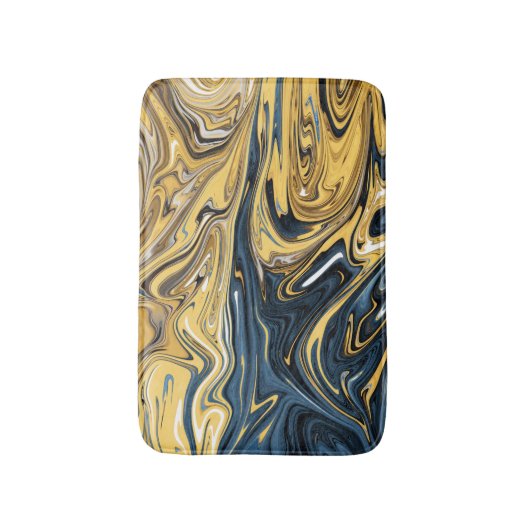 Abstract gesmolten goudverf | Beste hedendaagse Badmat (Voorkant Verticaal)