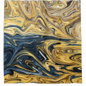 Abstract gesmolten goudverf | Beste hedendaagse Douchegordijn (Voorkant)