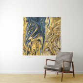 Abstract gesmolten goudverf | Beste hedendaagse Wandkleed (In Situ (horizontaal))