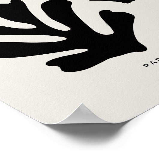 Abstract gesneden buitenkant van mosterd gele lede poster (Hoek)